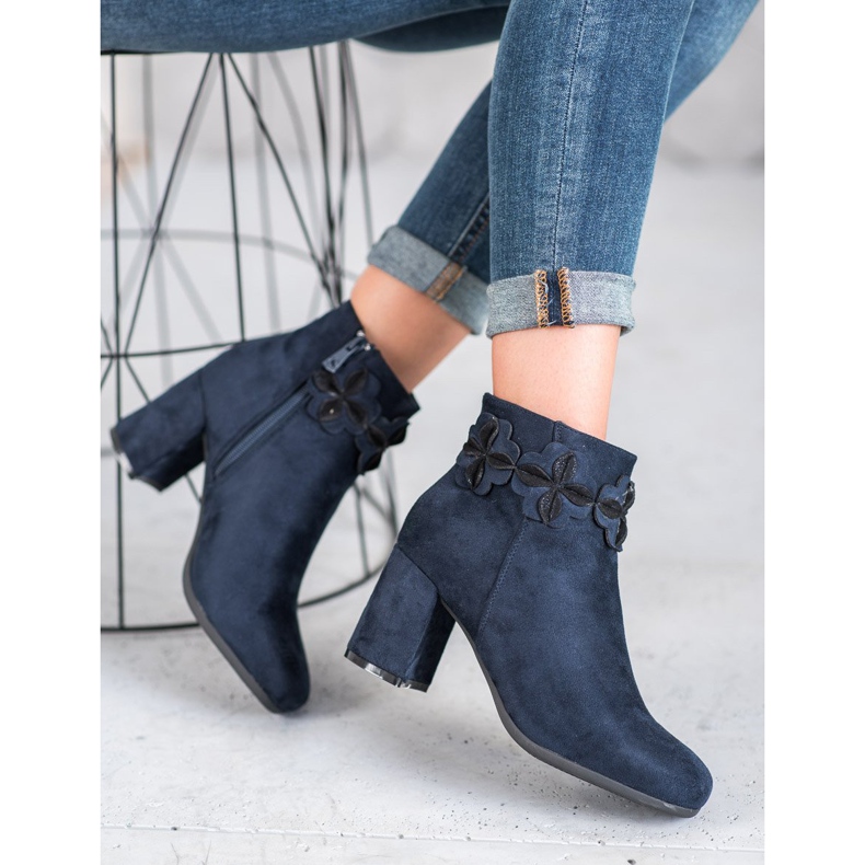 Kylie Suede Navy Blue saappaat sininen 2