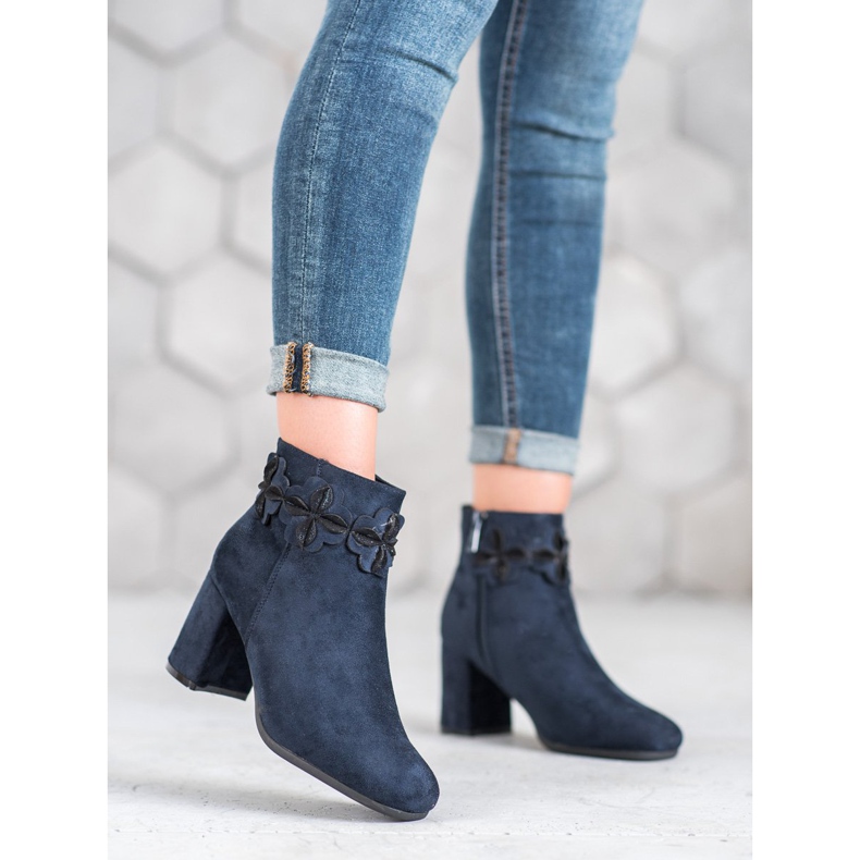 Kylie Suede Navy Blue saappaat sininen 1
