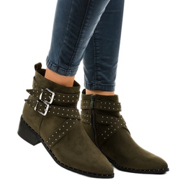 Vihreät mokkanahkaiset nilkkurit T172 -pylväässä 1