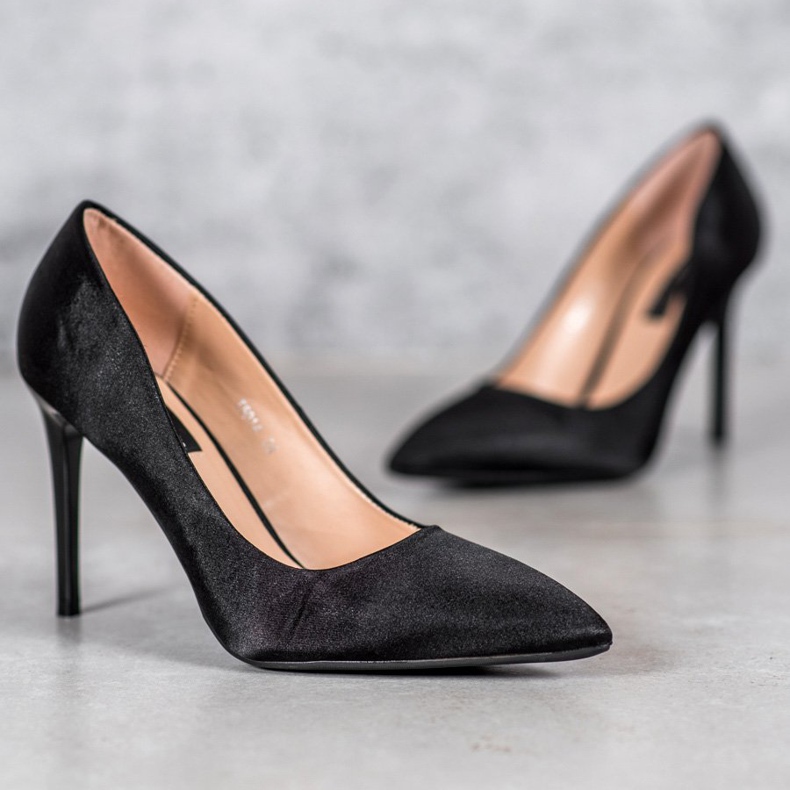 SHELOVET Satiini nastat musta 1