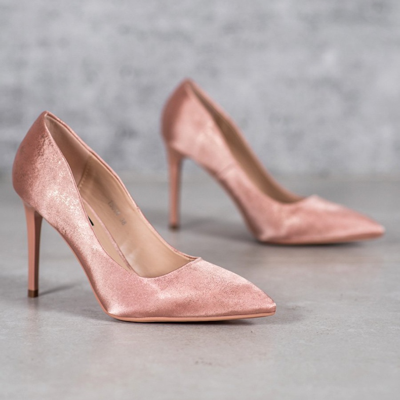 SHELOVET Satiini nastat vaaleanpunainen 1