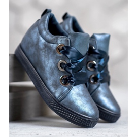 New Tlck Kengät sidottu nauhalla sininen 1