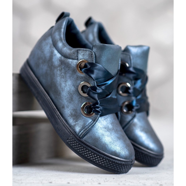 New Tlck Kengät sidottu nauhalla sininen 1