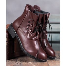 Groto Gogo Saappaat, joissa on ribbi punainen 1