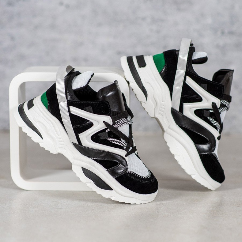 Muodikkaat VICES -lenkkarit valkoinen musta monivärinen 1