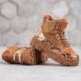 Nauhalliset VICES-saappaat ruskea 2