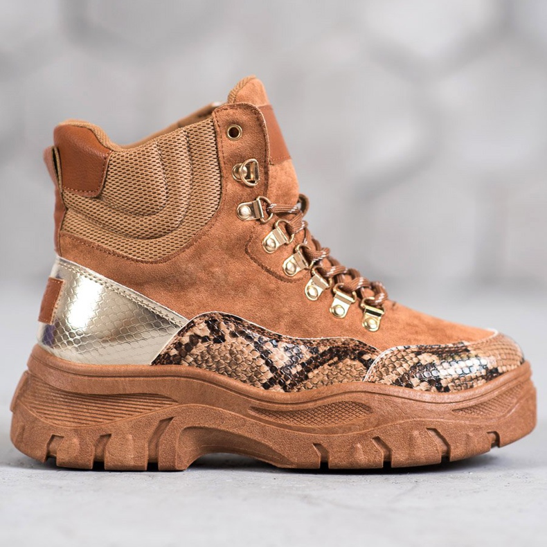 Nauhalliset VICES-saappaat ruskea 1