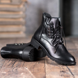 Groto Gogo Saappaat, joissa on ribbi musta 1