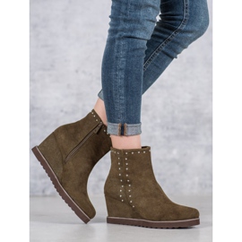 Kylie Vihreät saappaat kiilalla 2