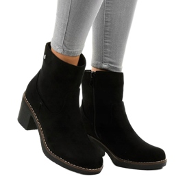 Mustat mokkanahkaiset korkokengät 8B852 1