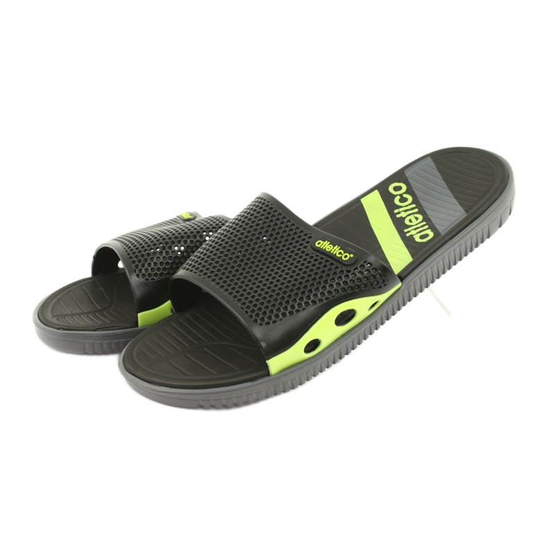 Mustat miesten tossut Atletico -uima -altaalle vihreä 2