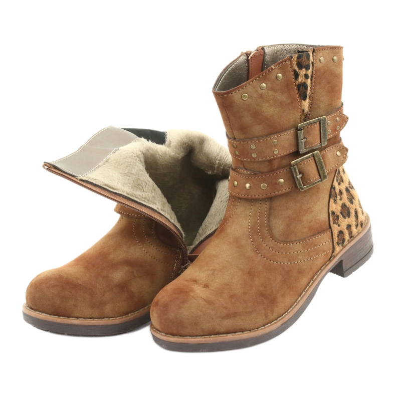 American Club ruskeat pantterisaappaat 5