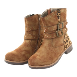 American Club ruskeat pantterisaappaat 3