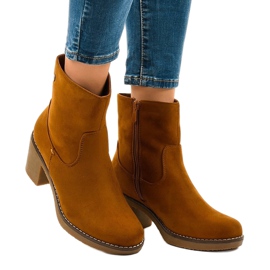 Ruskeat mokkanahkaiset korkokengät 8B852 1