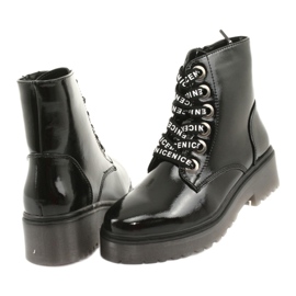 Nauhalliset saappaat Sergio Leone 726 nauhoitettu musta 4