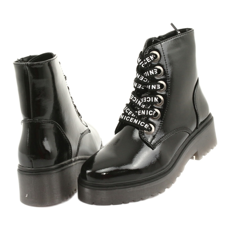 Nauhalliset saappaat Sergio Leone 726 nauhoitettu musta 4