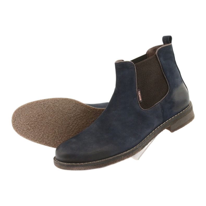 Chelsea-saappaat Slip-on-saappaat Badura 4754 ruskea tummansininen 5