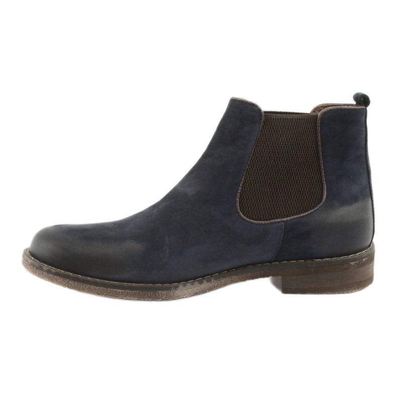Chelsea-saappaat Slip-on-saappaat Badura 4754 ruskea tummansininen 2