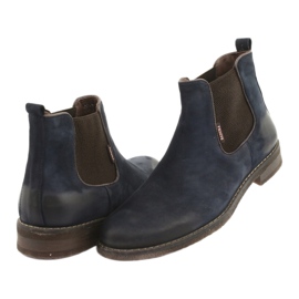 Chelsea-saappaat Slip-on-saappaat Badura 4754 ruskea tummansininen 4