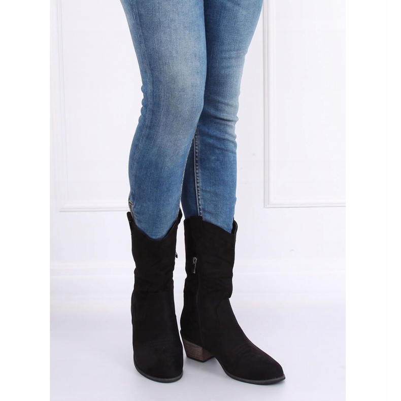 Mustat CM-9M1-1 Mustat cowboy-saappaat 1