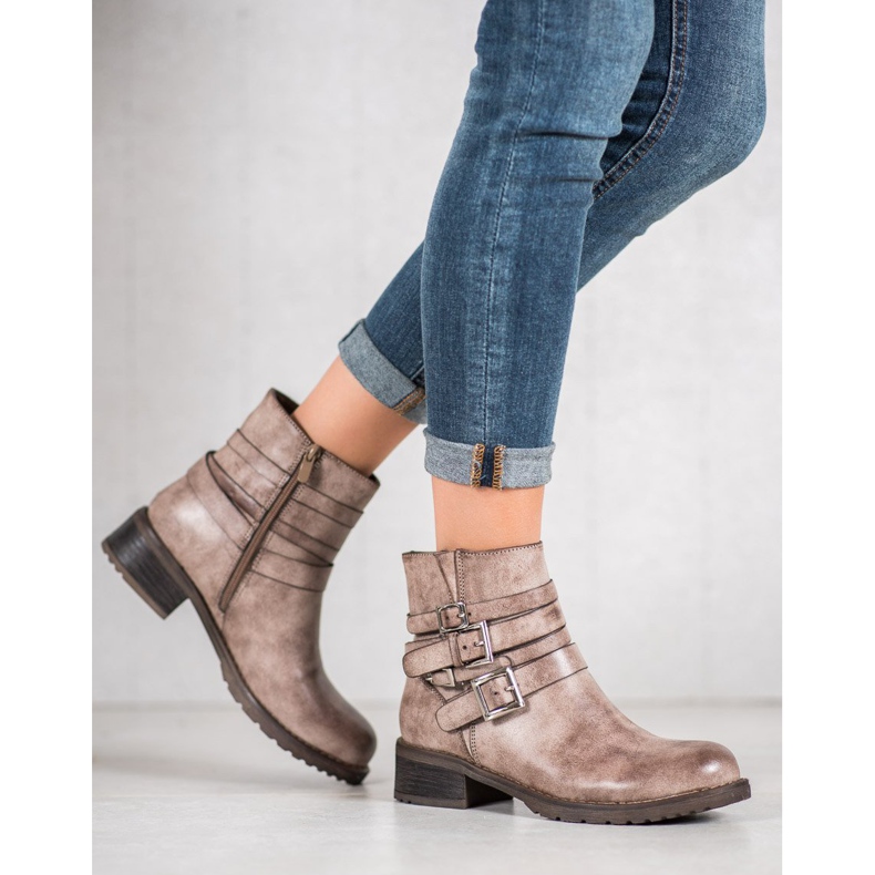 SHELOVET Klassiset beige -saappaat 2