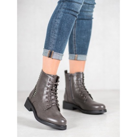 SHELOVET Saappaat tekojalokivillä harmaa 1