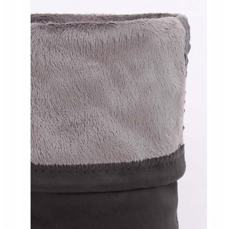 Harmaat litteät päällyssaappaat 13X993-95 Tummanharmaa 2