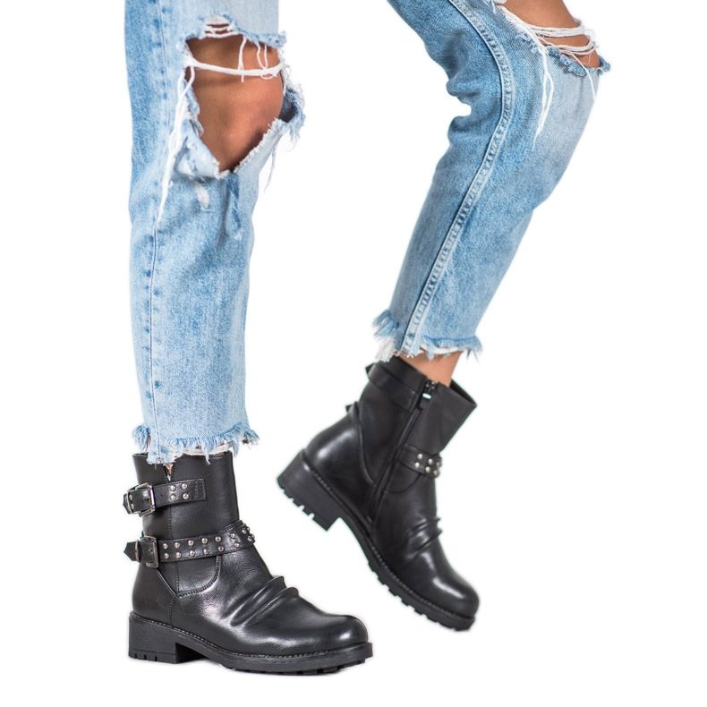 J. Star Muodikkaita rock -saappaita musta 2