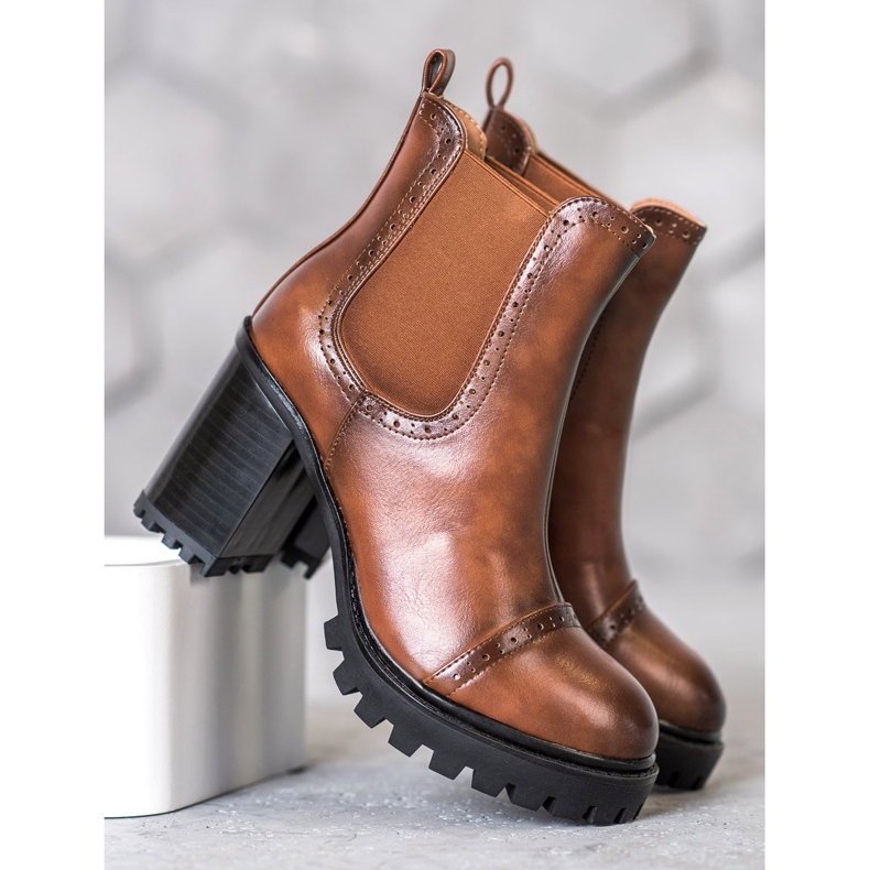 Seastar Slip-on saappaat alustalla ruskea 1