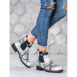 Seastar Snake Print Chelsea -saappaat valkoinen monivärinen 2