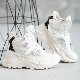 Urheilumuoti Saappaat valkoinen harmaa 1