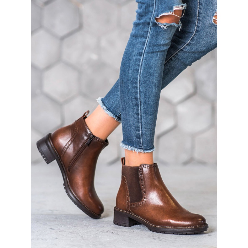 Filippo Ruskeat saappaat Eco -nahalla 1