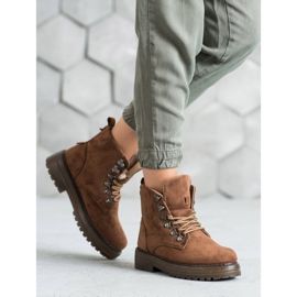 SHELOVET Lace-up Trappers ruskea 1
