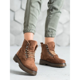 SHELOVET Lace-up Trappers ruskea 2