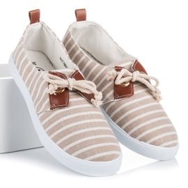 Mckeylor Ribbed lenkkarit ruskea 1