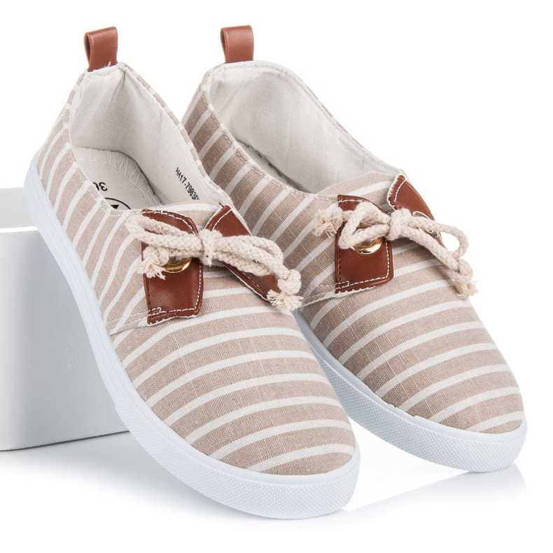 Mckeylor Ribbed lenkkarit ruskea 1