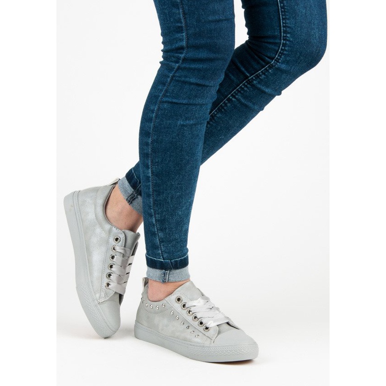 Harmaa lenkkarit nauhalla 2 Harmaa lenkkarit nauhalla 2