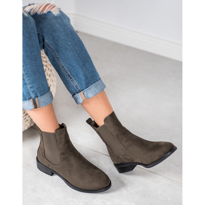 SDS Mokkanahkaiset Chelsea -saappaat vihreä 1