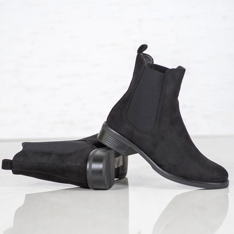 SDS Mokkanahkaiset Chelsea -saappaat musta 2