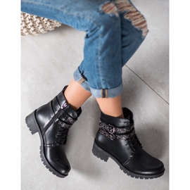 SHELOVET Laced Työntekijät musta 2