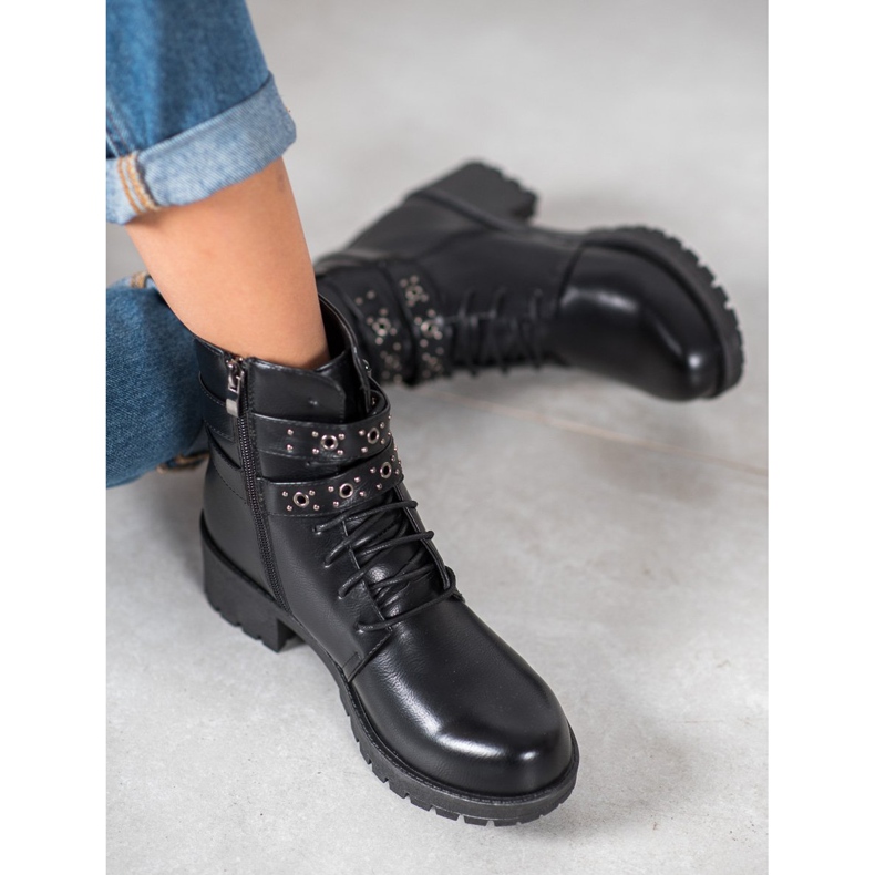 SHELOVET Laced Työntekijät musta 1