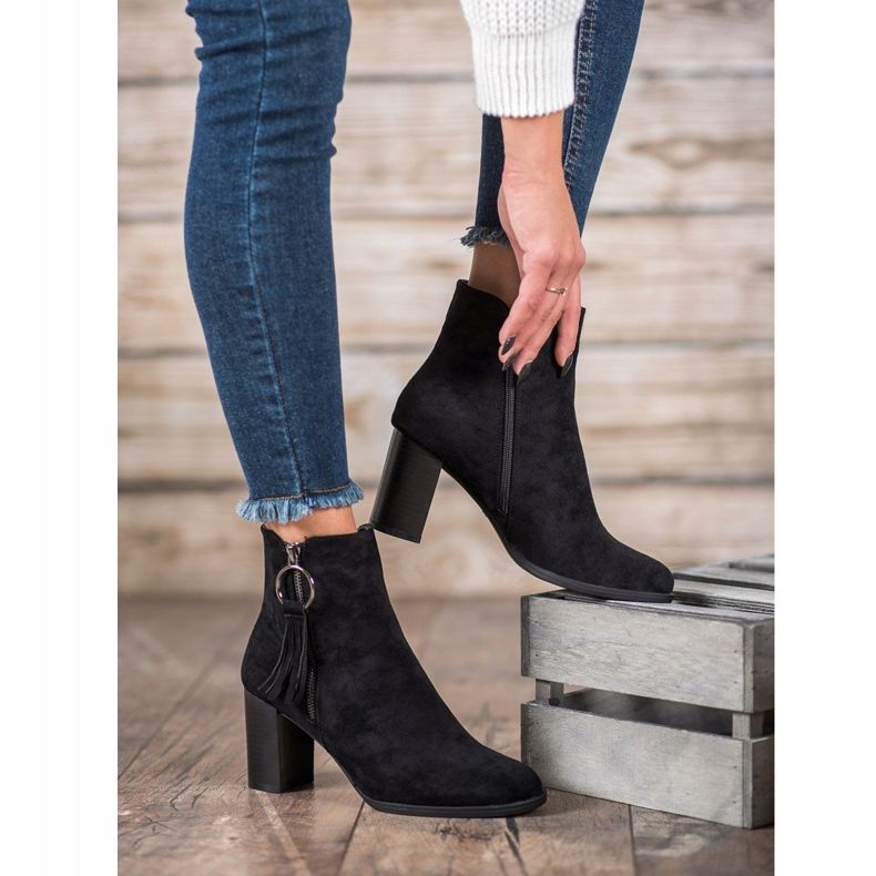 Filippo Tyylikkäät mokkanahkakengät musta 1