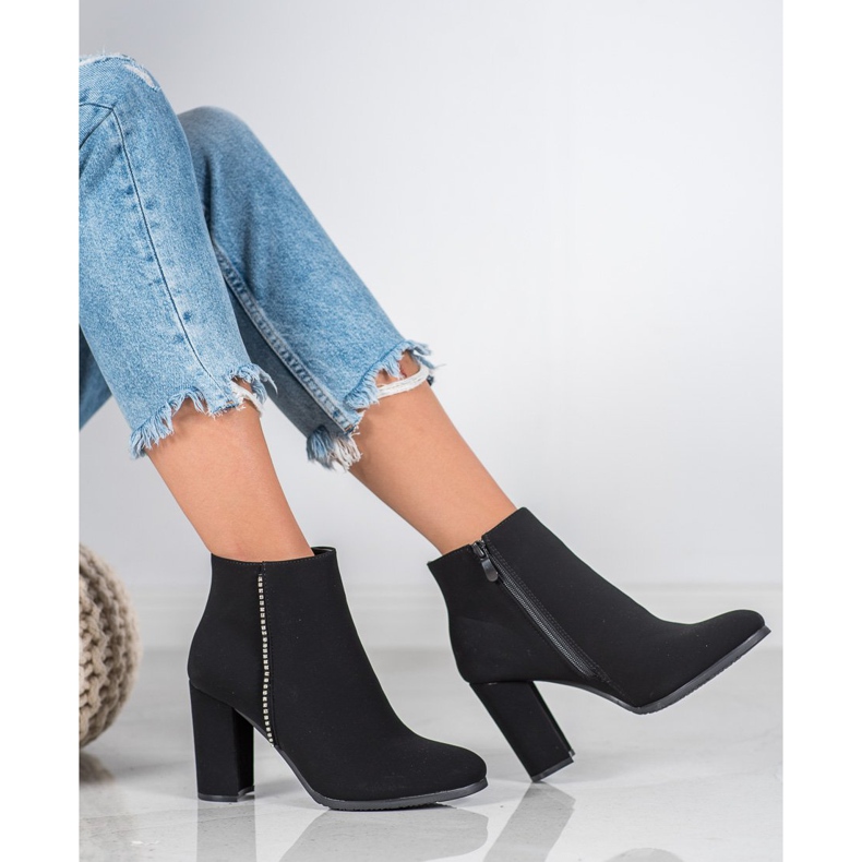 Seastar Matta saappaat kuutio zirkonia musta 1