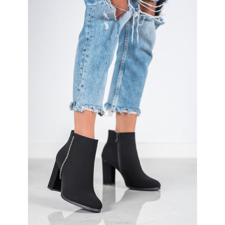 Seastar Matta saappaat kuutio zirkonia musta 2