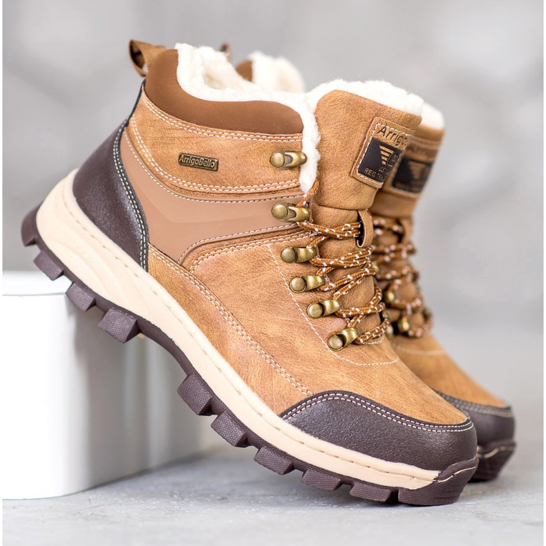 Arrigo Bello Nauhoitetut talvikengät ruskea 1