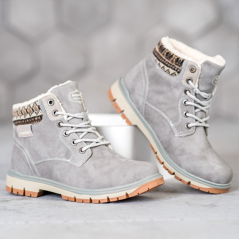 Arrigo Bello Lace-up Trappers harmaa 2