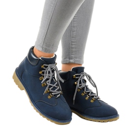 Tummansiniset eristetyt saappaat DS1702 laivastonsininen 1