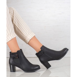 J. Star Tyylikkäät naisten saappaat musta 1