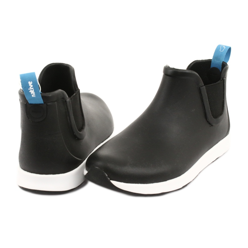 Native Ap Rain Jiffy Black Shell Valkoinen Jiffy -kumi musta 4