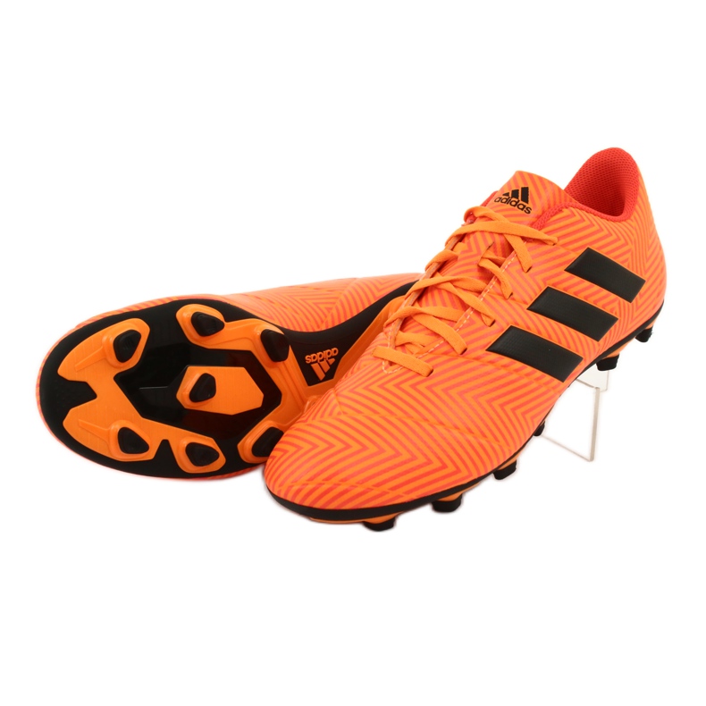 Adidas Nemeziz 18.4 FxG M DA9594 jalkapallokengät oranssi 4